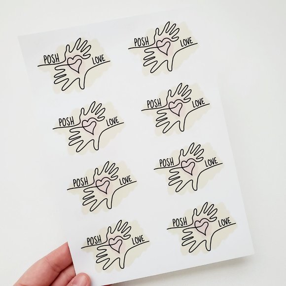 LB063 Abstract Posh Love Stickers [Price Firm] - Picture 5 of 11